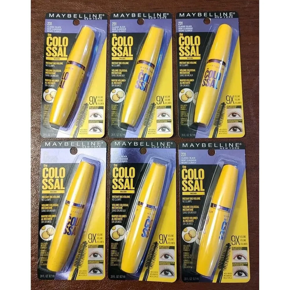 Lot Of 6 Maybelline The Colossal Mascara Classic Black 231